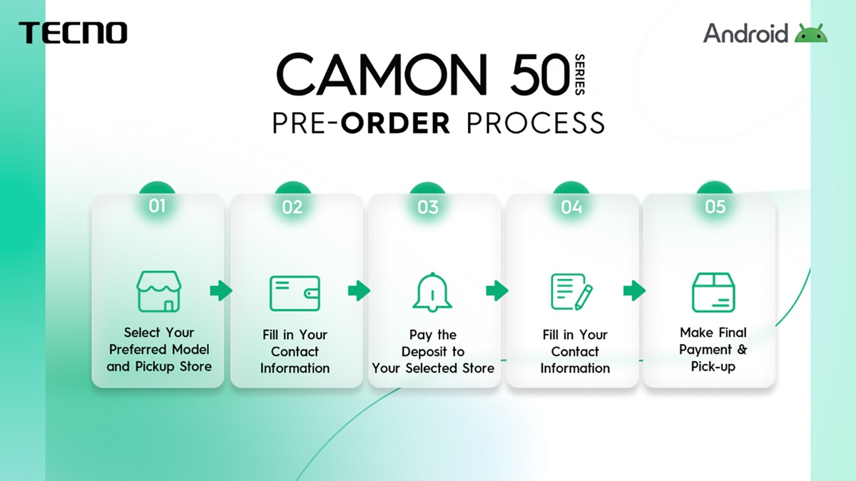 Tecno Camon 50 Series Pre-order Process