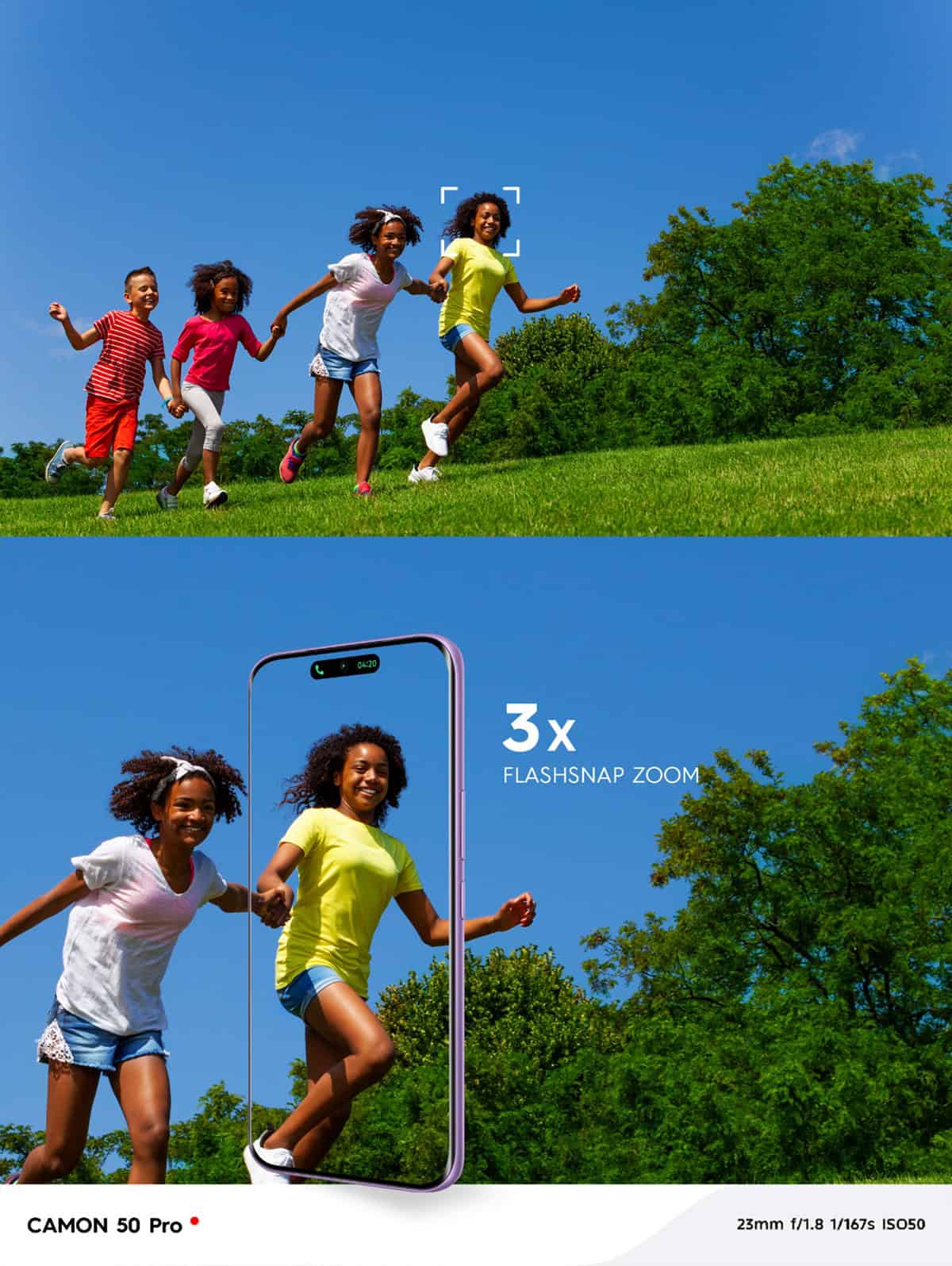 Tecno Camon 50 Series Camera Zoom