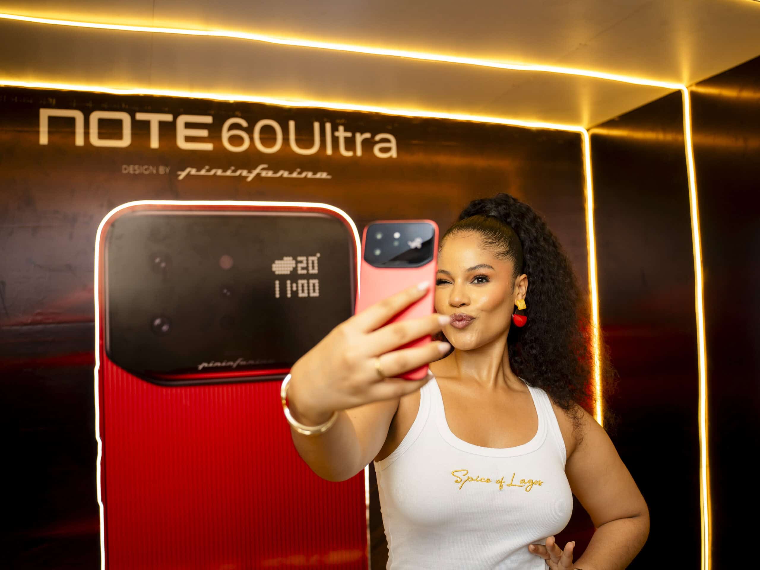 Shine Rosman taking a Selfie with the Infinix Note 60 Ultra