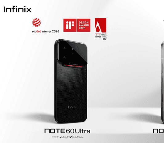 Infinix NOTE 60 SERIES Garners Red Dot and iF Awards, Redefining Premium Smartphone Design Infinix Note 60 Pro and Infinix Note 60 Ultra showcasing Design Awards 2026