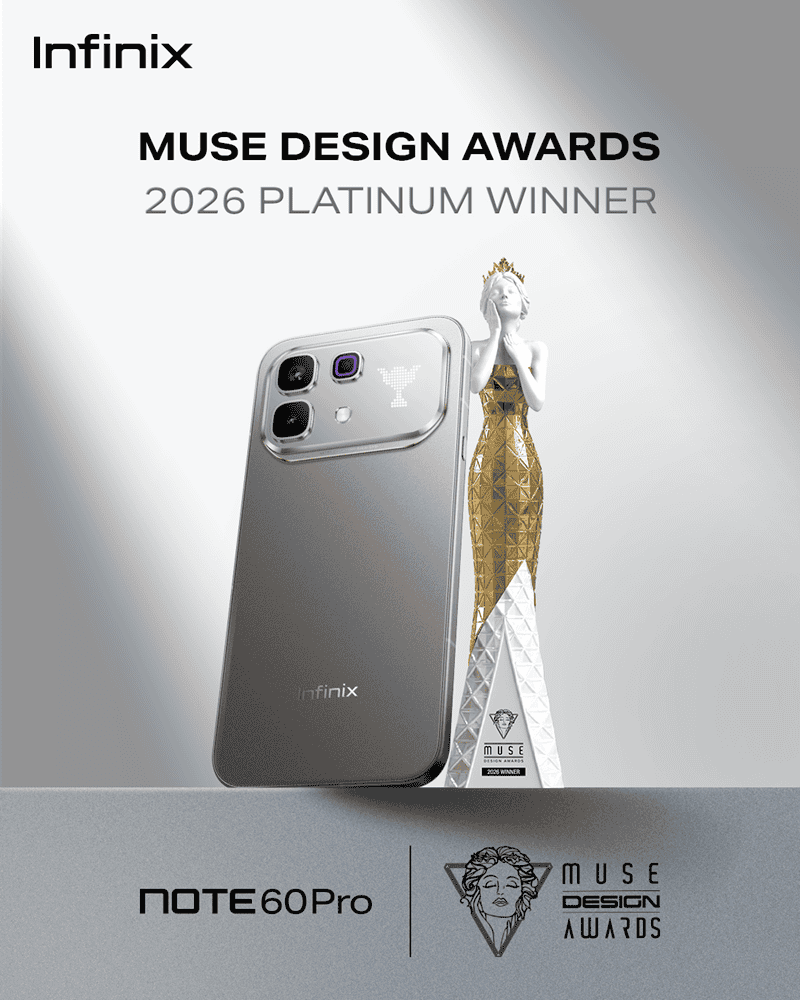 Infinix Note 60 Pro wins Design Award 2026