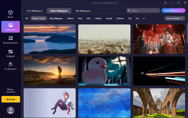 iTop Easy Desktop Wallpapers