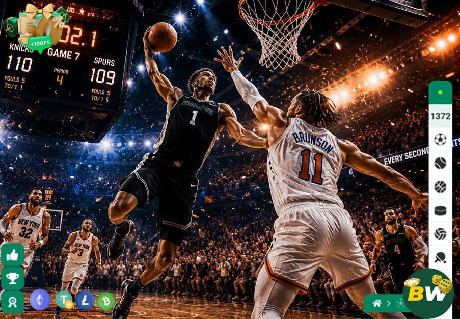 Intense basketball action in playoffs