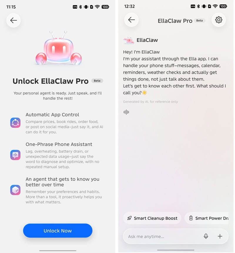 EllaClaw: Welcome Page
