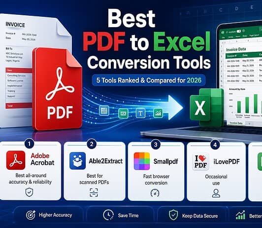 Best PDF to Excel Conversion Tools