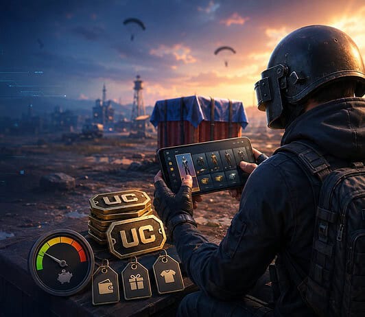 PUBG UC Explained: Uses, Prices, and Smart Spending Tips Gamer managing in-game PUBG UC and items