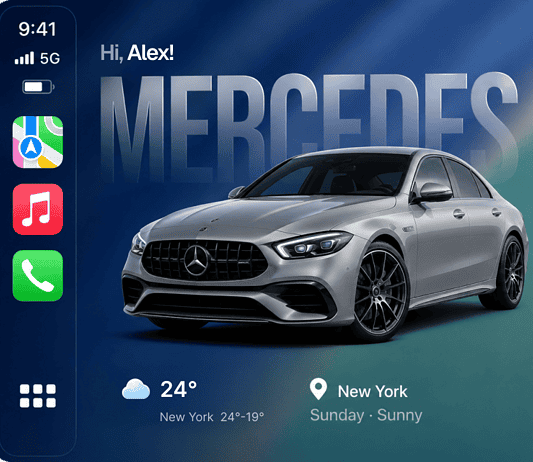 What a Wireless CarPlay Adapter Actually Changes CarPlay dashboard showing the standard fixed Apple grid
