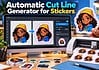 Automatic Sticker cut line generation software interface