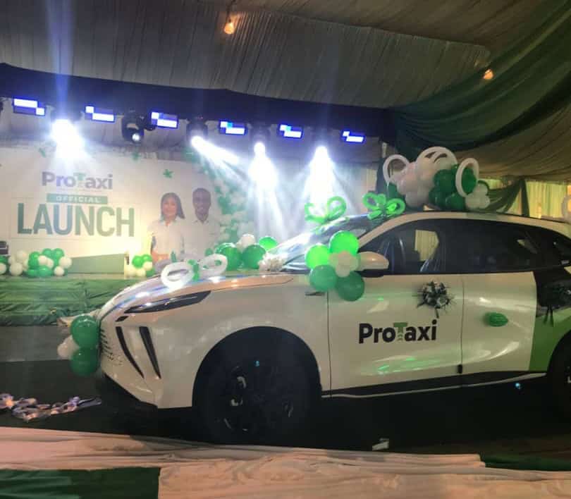 ProTaxi launch event with decorations